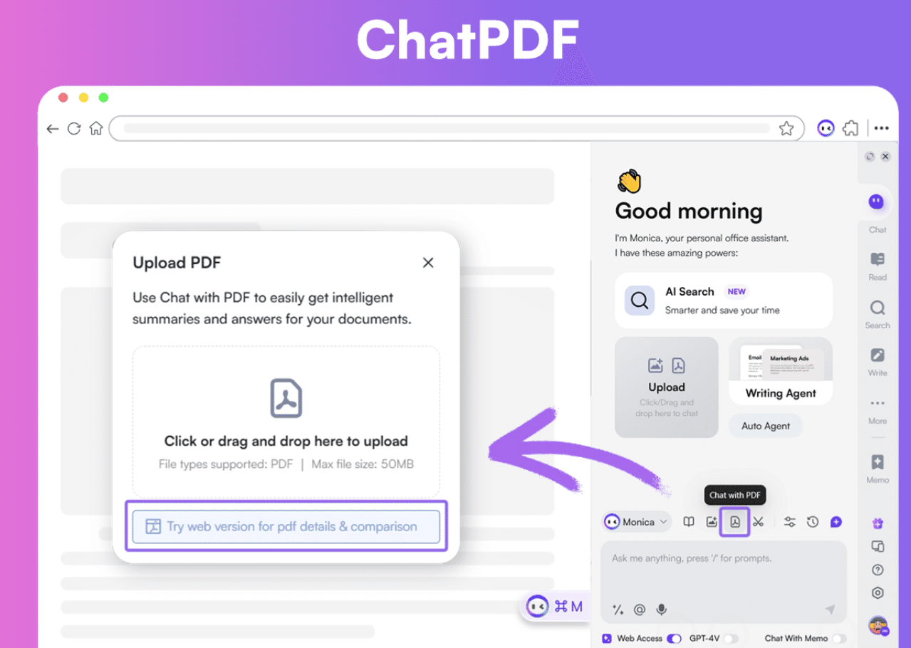 Chatpdf interface